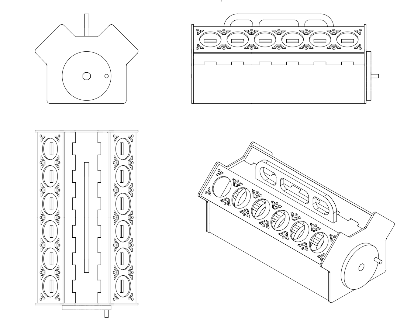 Design files V8 beer crate DXF &amp; STEP