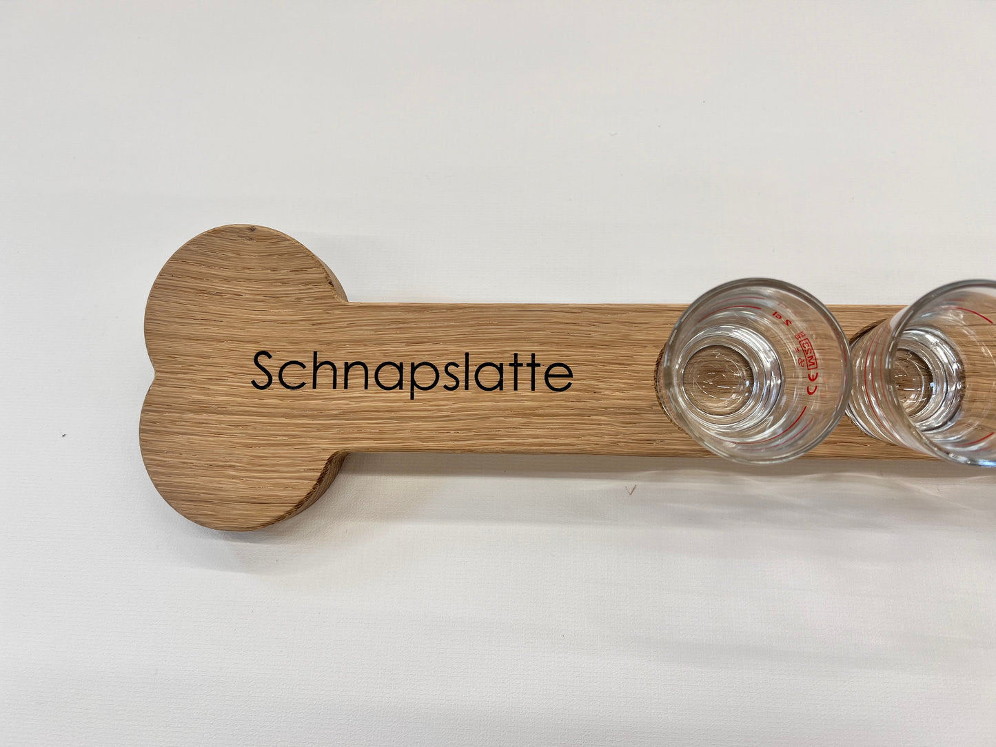 Schnapslatte; Schnapsbrett; 8 Schnapsgläser