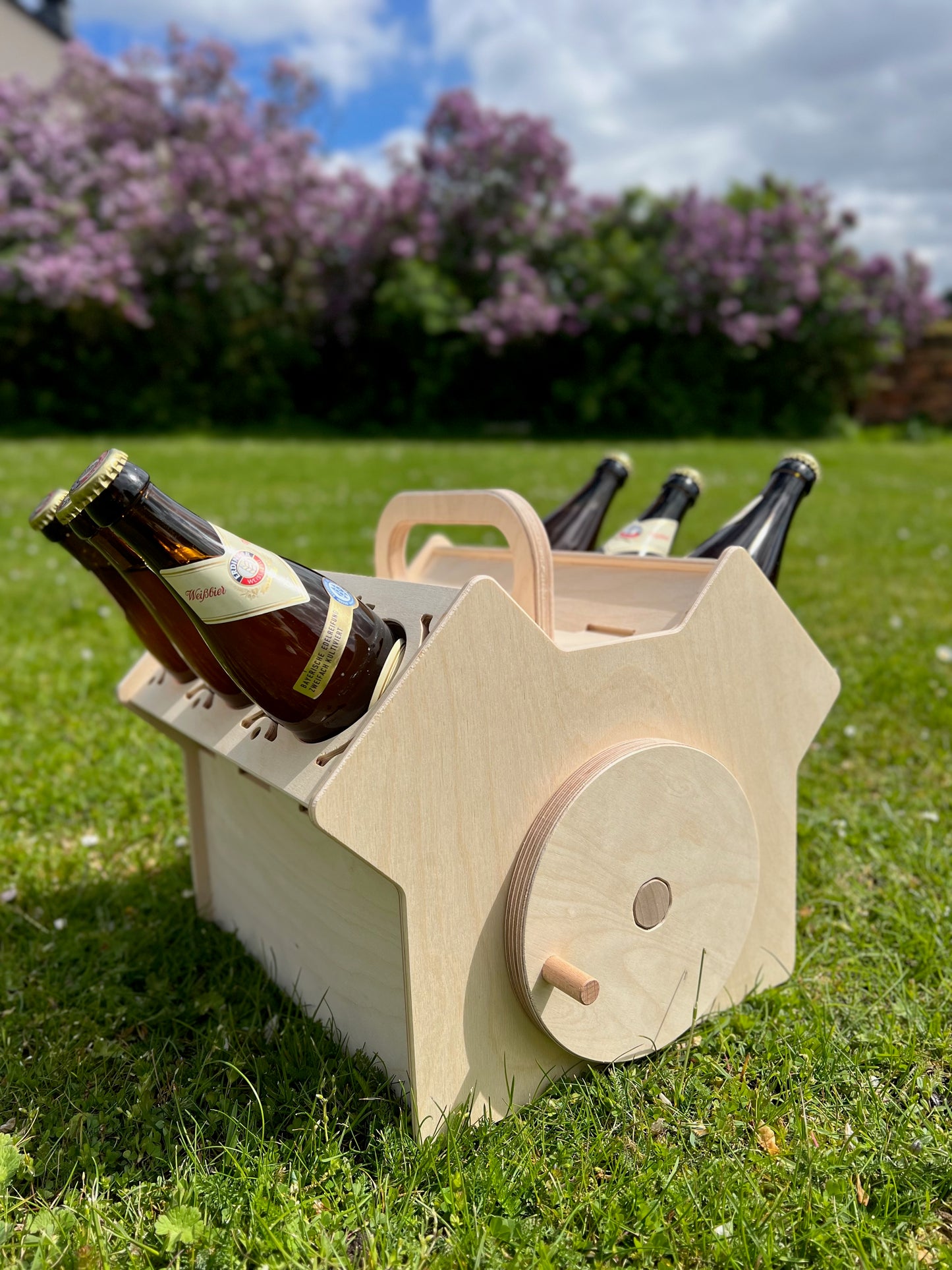 V6 beer crate