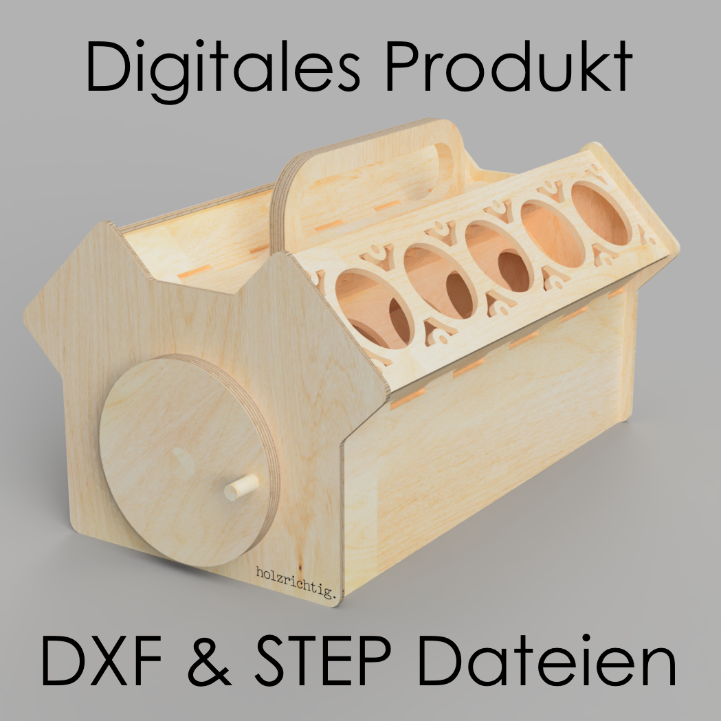 Design files V8 beer crate DXF &amp; STEP