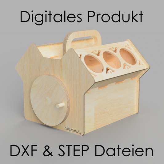 Design files V8 beer crate DXF &amp; STEP